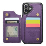 iPhone 16 Plus Caseme C22-etui RFID-kortpung - lilla