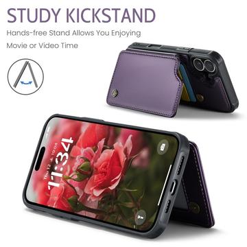 iPhone 16 Plus Caseme C22-etui RFID-kortpung - lilla