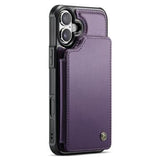 iPhone 16 Plus Caseme C22-etui RFID-kortpung - lilla