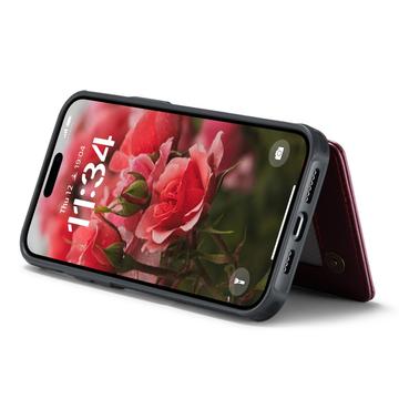 iPhone 16 Plus Caseme C22-etui RFID-kortpung - rød