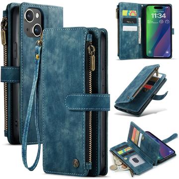 iPhone 16 Plus Caseme C30 Multifunktionel Pung - Blå