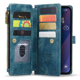 iPhone 16 Plus Caseme C30 Multifunktionel Pung - Blå
