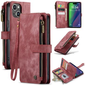 iPhone 16 Plus Caseme C30 Multifunktionel Pung - Rød