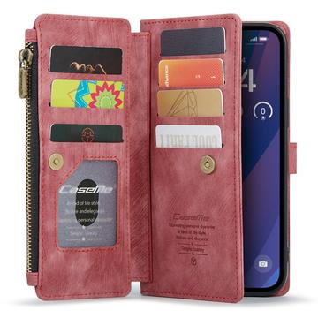 iPhone 16 Plus Caseme C30 Multifunktionel Pung - Rød