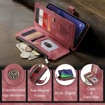 iPhone 16 Plus Caseme C30 Multifunktionel Pung - Rød
