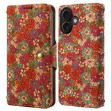 iPhone 16 Plus Fire Årstider Pungetui - sommer
