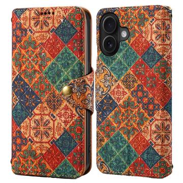 iPhone 16 Plus Fire Årstider Pungetui - vinter