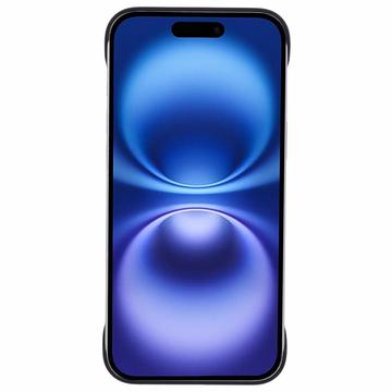 iPhone 16 Plus Plastik Cover Uden Sider - Sort