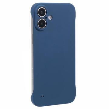 iPhone 16 Plus Plastik Cover Uden Sider - Blå