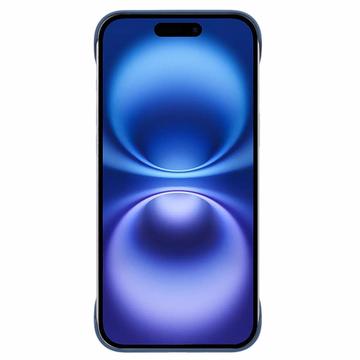 iPhone 16 Plus Plastik Cover Uden Sider - Blå