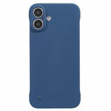 iPhone 16 Plus Plastik Cover Uden Sider - Blå