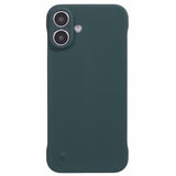 iPhone 16 Plus Plastik Cover Uden Sider - Mørkegrøn