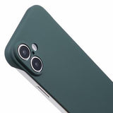 iPhone 16 Plus Plastik Cover Uden Sider - Mørkegrøn