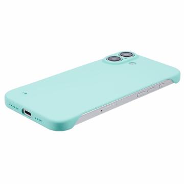 iPhone 16 Plus Plastik Cover Uden Sider - Lyse Cyan