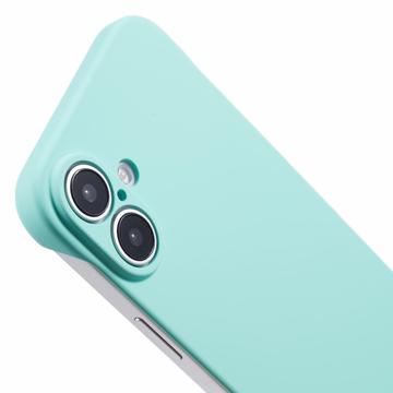 iPhone 16 Plus Plastik Cover Uden Sider - Lyse Cyan