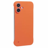 iPhone 16 Plus Plastik Cover Uden Sider - Orange