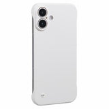 iPhone 16 Plus Plastik Cover Uden Sider - Hvid