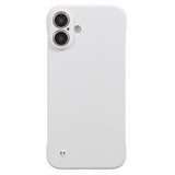 iPhone 16 Plus Plastik Cover Uden Sider - Hvid