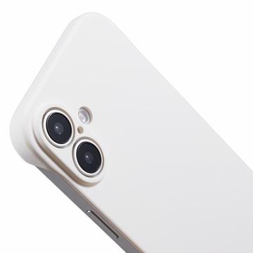 iPhone 16 Plus Plastik Cover Uden Sider - Hvid