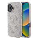 iPhone 16 Plus Guess 4G farvet ringcover - MagSafe-kompatibel - Pink