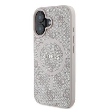 iPhone 16 Plus Guess 4G farvet ringcover - MagSafe-kompatibel - Pink