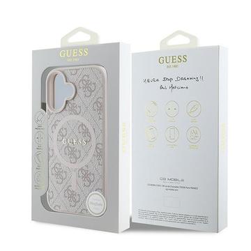iPhone 16 Plus Guess 4G farvet ringcover - MagSafe-kompatibel - Pink