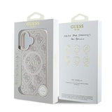 iPhone 16 Plus Guess 4G farvet ringcover - MagSafe-kompatibel - Pink