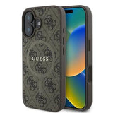 iPhone 16 Plus Guess 4G farvet ringcover - MagSafe-kompatibel - brun