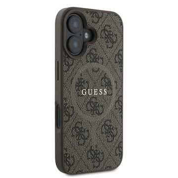 iPhone 16 Plus Guess 4G farvet ringcover - MagSafe-kompatibel - brun