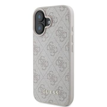 iPhone 16 Plus Guess 4G Metal Gold Logo Hybrid Cover - Pink