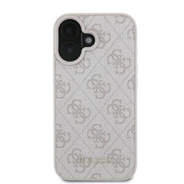 iPhone 16 Plus Guess 4G Metal Gold Logo Hybrid Cover - Pink
