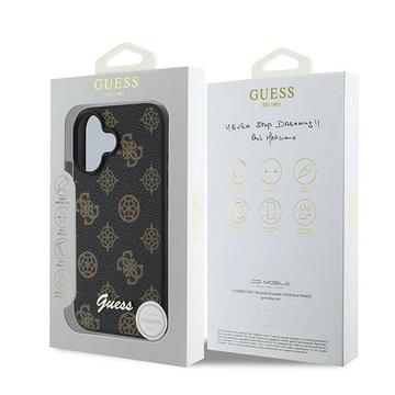 iPhone 16 Plus Guess Peony Script Cover - MagSafe-kompatibel - Sort