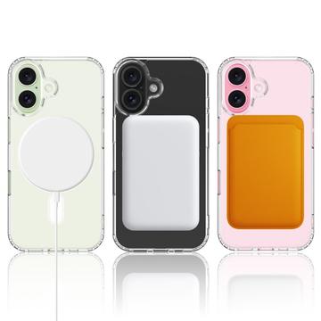 iPhone 16 Plus Hybrid Cover - MagSafe Kompatibel - Gennemsigtig