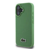 iPhone 16 Plus Lacoste Iconic Petit Pique Woven Logo Cover - MagSafe-kompatibel - Grøn