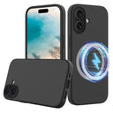 iPhone 16 Plus Liquid Silikone Cover - MagSafe Kompatibel - Sort