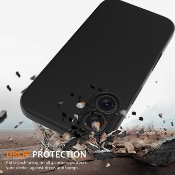 iPhone 16 Plus Liquid Silikone Cover - MagSafe Kompatibel - Sort