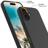 iPhone 16 Plus Liquid Silikone Cover - MagSafe Kompatibel - Sort
