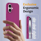 iPhone 16 Plus Liquid Silikone Cover - MagSafe Kompatibel - Lilla