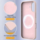 iPhone 16 Plus Liquid Silikone Cover - MagSafe Kompatibel - Pink