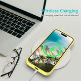 iPhone 16 Plus Liquid Silikone Cover med Strop - Gul