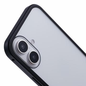 iPhone 16 Plus Magnetisk Cover med Hærdet Glas - Privatliv