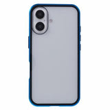 iPhone 16 Plus Magnetisk Cover med Hærdet Glas - Privatliv - Mørkeblå