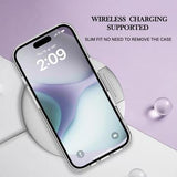 iPhone 16 Plus Marmormønster Galvaniseret IMD TPU Cover - Lilla