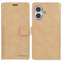 iPhone 16 Plus Mercury Goospery Blue Moon Pung etui - Guld