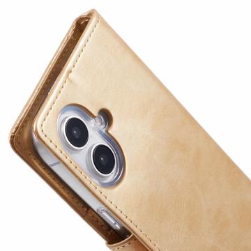 iPhone 16 Plus Mercury Goospery Blue Moon Pung etui - Guld