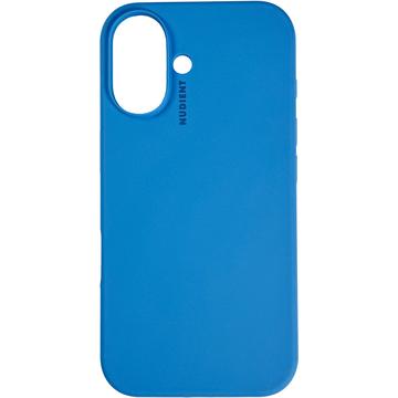 iPhone 16 Plus Nudient Base Silikone Cover - Blå