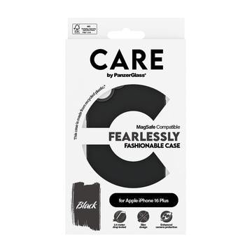 iPhone 16 Plus PanzerGlass Care Fearlessly Fashionable Cover - MagSafe-kompatibel - Sort