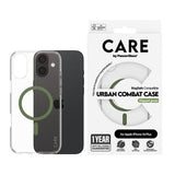 iPhone 16 Plus PanzerGlass Care Transparent Urban Combat Cover- MagSafe-kompatibel - Grøn