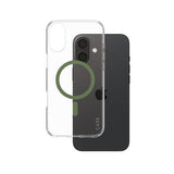 iPhone 16 Plus PanzerGlass Care Transparent Urban Combat Cover- MagSafe-kompatibel - Grøn