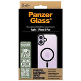 iPhone 16 Plus PanzerGlass HardCase MagSafe-kompatibel Cover - sort / gennemsigtig